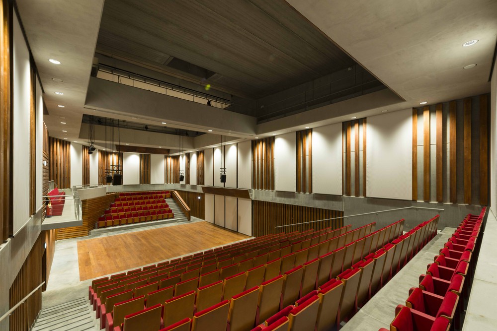 Arsonic hall in Mons. General view of the concert hall from inside.