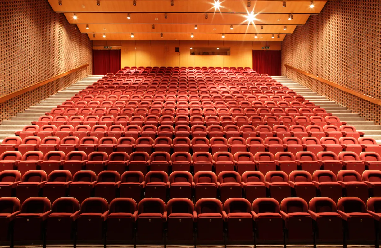Hasselt cultural center concerthall view from stage